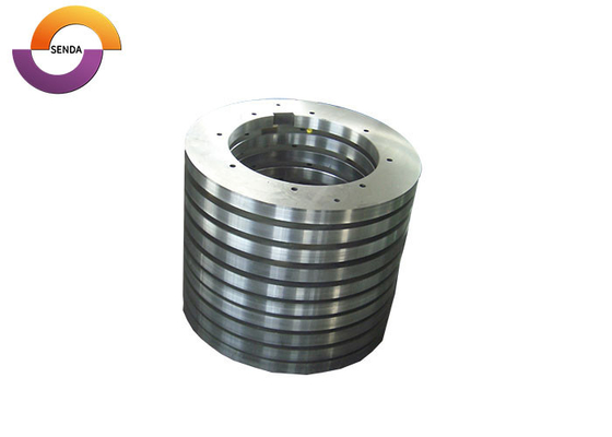 Cuchillas de acero de carburo de tierra CNC de precisión Forma redonda HRC45-65 Dureza para corte rotativo