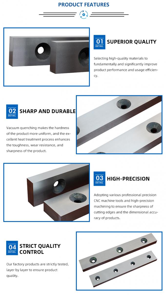 Cuchillas de corte de rebarras hidráulicas industriales para el corte de chapa metálica de precisión 1